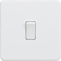 Knightsbridge MLA SF8341MW Screwless 20A 1G DP Switch - Matt White