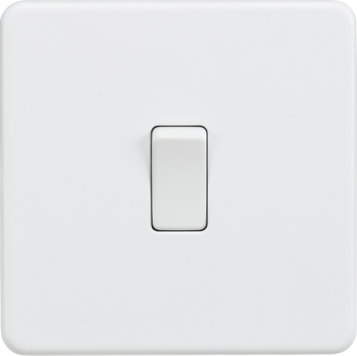 Knightsbridge MLA SF8341MW Screwless 20A 1G DP Switch - Matt White