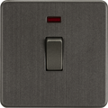 Knightsbridge MLA SF8341NSB Screwless 20A 1G DP Switch with Neon - Smoked Bronze
