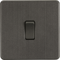Knightsbridge MLA SF8341SB Screwless 20A 1G DP Switch - Smoked Bronze