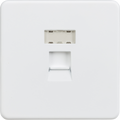 Knightsbridge MLA SFRJ45MW Screwless RJ45 network outlet - Matt white