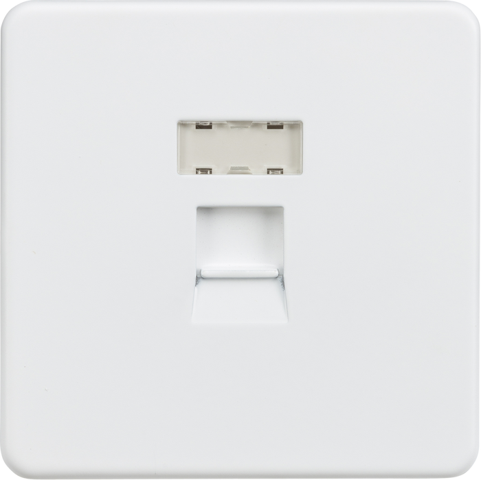 Knightsbridge MLA SFRJ45MW Screwless RJ45 network outlet - Matt white