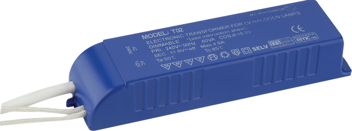 Knightsbridge MLA T02 12V 20-60W Transformer for ELV Lighting