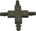 Knightsbridge MLA TRKX1S 230V Track X-connector - Satin Nickel