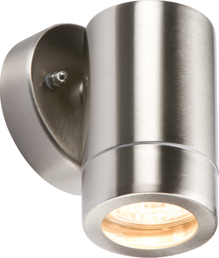 Knightsbridge MLA WALL1L 230V IP65 Lightweight Stainless Steel Fixed GU10 35W Fitting