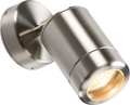 Knightsbridge MLA WALL3 230V IP65 GU10 35W Single Stainless Steel Adjustable Wall Light