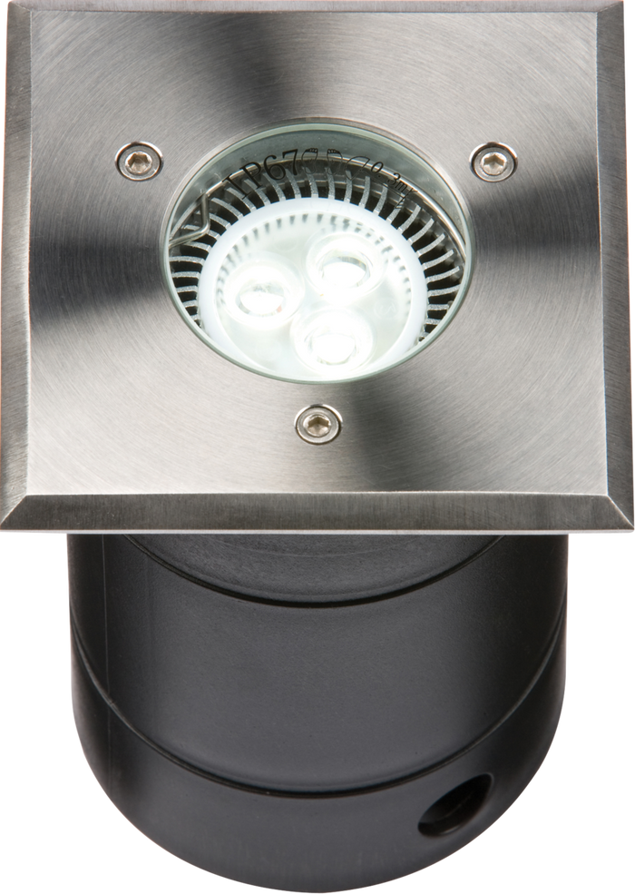Knightsbridge MLA WSGULED 230V IP67 Square Stainless Steel Walkover / Driveover Light