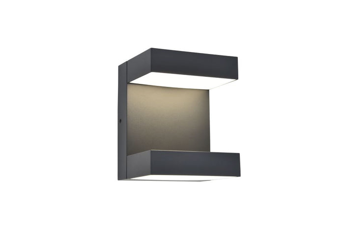 Lutec 5116303118 twisto integrated led wall light 3000k/4000k dark grey