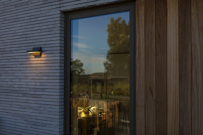Lutec 5116303118 twisto integrated led wall light 3000k/4000k dark grey