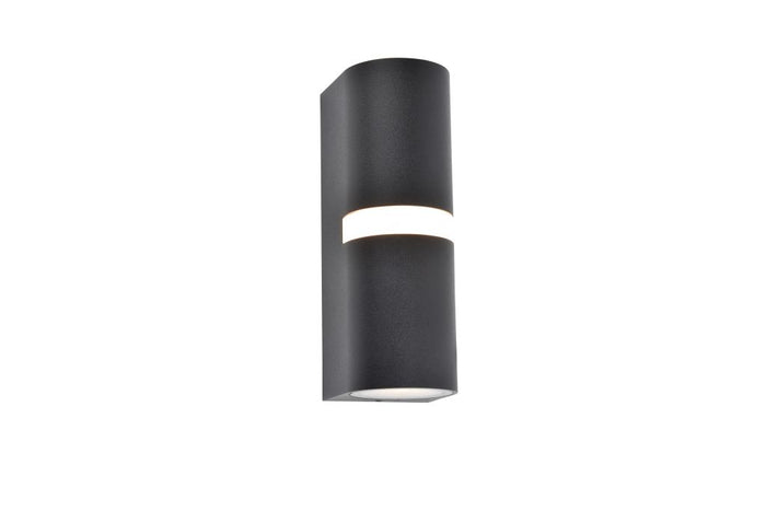 Lutec 5117201012 mika 2 x gu10 outdoor wall light matt black