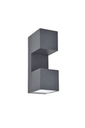 Lutec 5117401118 fari integrated led wall light 3000k dark grey