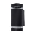 Lutec 5604011012 focus ip44 2x gu10 wall light in matt black