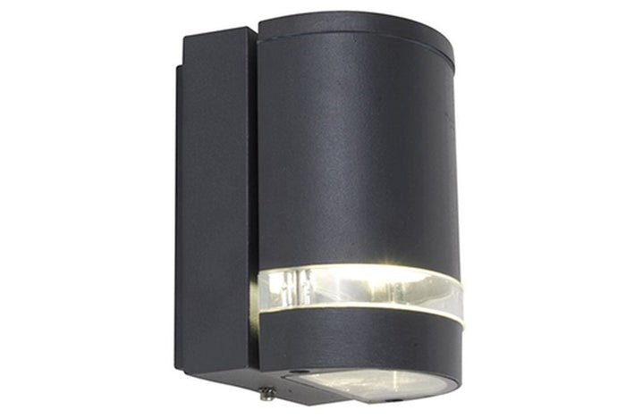 Lutec 5604101118 focus ip44 gu10 wall light in dark grey