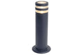 Lutec 7204803118 focus ip44 gu10 bollard light in dark grey