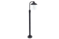 Lutec 7264210213 cate ip44 e27 bollard light in black-rust