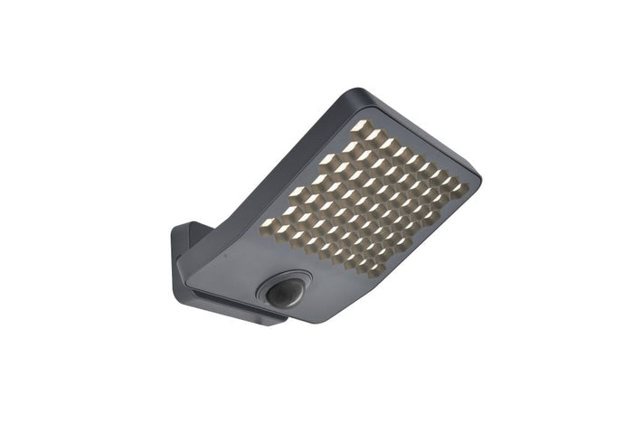 Lutec 7801604118 atlantis outdoor led security light pir dark grey(4000k) 24w