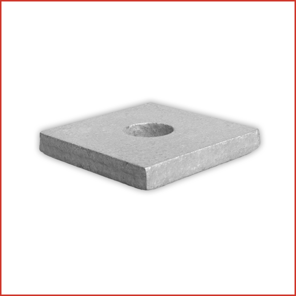 Mixed B201/M6 SQUARE WASHER M6 40x40x5mm  ZINC