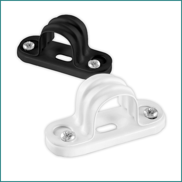 Mixed CF20BSS CONDUIT FITTINGS 20mm Spacer Bar Saddle - Black