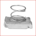 Mixed CN10S CHANNEL NUT M10 SHORT SPRING