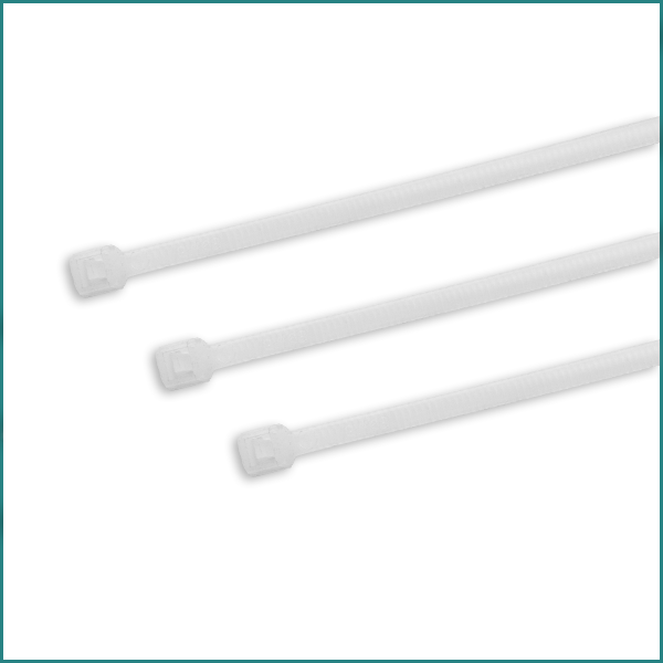 Mixed CT300-7.6 NYLON CABLE TIE WHITE  Pack of 100