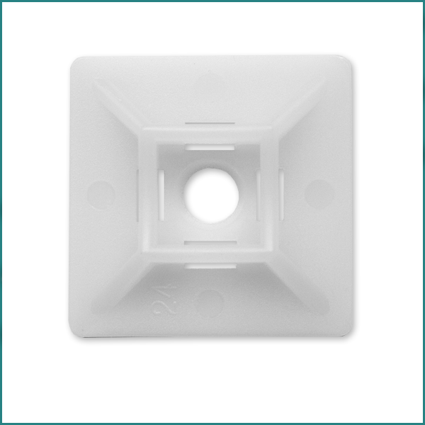 Mixed CTM48 Nylon Cable Tie Mount  4.8mm Max Tie Width NATURAL
