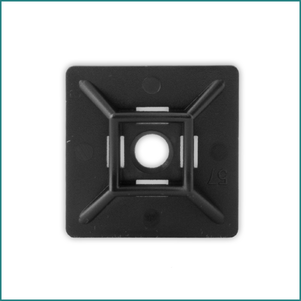 Mixed CTM48BL Nylon Cable Tie Mount 4.8mm Max Tie Width BLACK