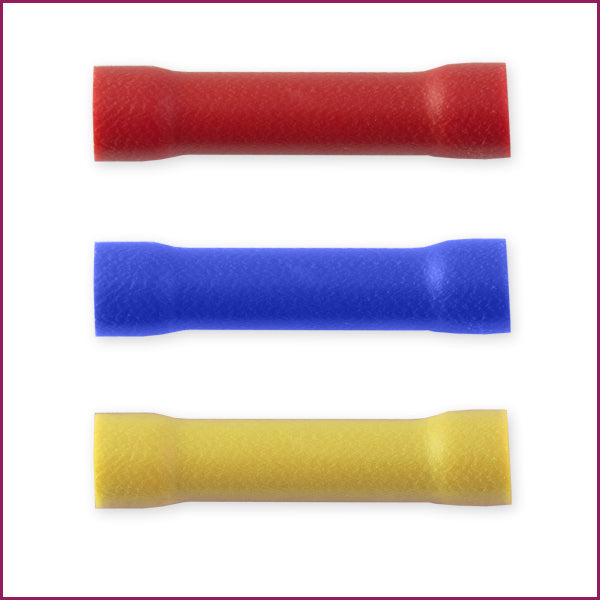 Mixed CTYB YELLOW CRIMP TERMINALS 5.5mm Yellow Butt Pack of 100