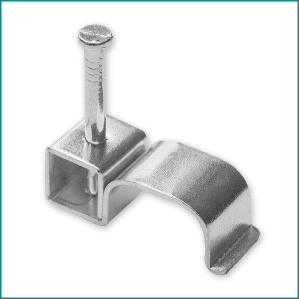 Mixed RCFM1.5 Flat Metal Twin & Earth Clips 1.0mm-1.5mm Pack of 100
