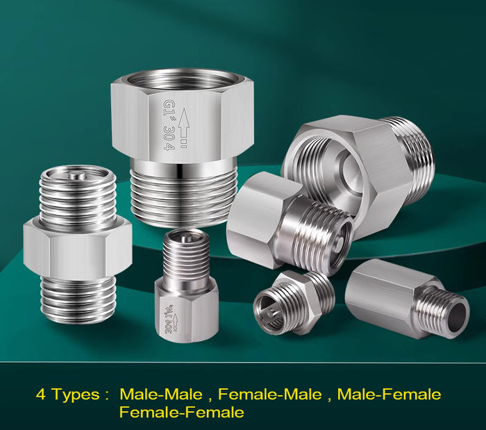 MC Motoparts brass one way valve BSP 3/4 inch female to female adaptor fitting showing threaded connections on a white background.