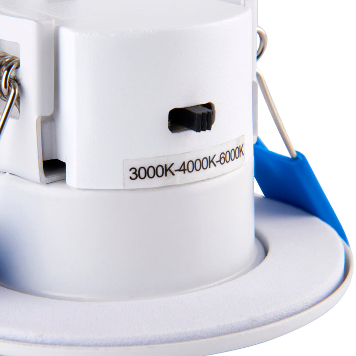 PACK OF 10 - Saxby 113639 ShieldECO Waterproof (IP65), Fire Rated, Colour Changing (CCT), Dimmable LED Downlight