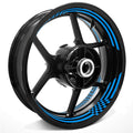Racing Check Pattern Inner Rim Decal Sticker Tape For 17 inch Black Rim - MC Motoparts