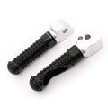 Rear MC Motoparts standard foot pegs for Aprilia Tuono 1000 RSV4 Dorsoduro 1200 M-PRO motorcycle, black metal foot pegs.