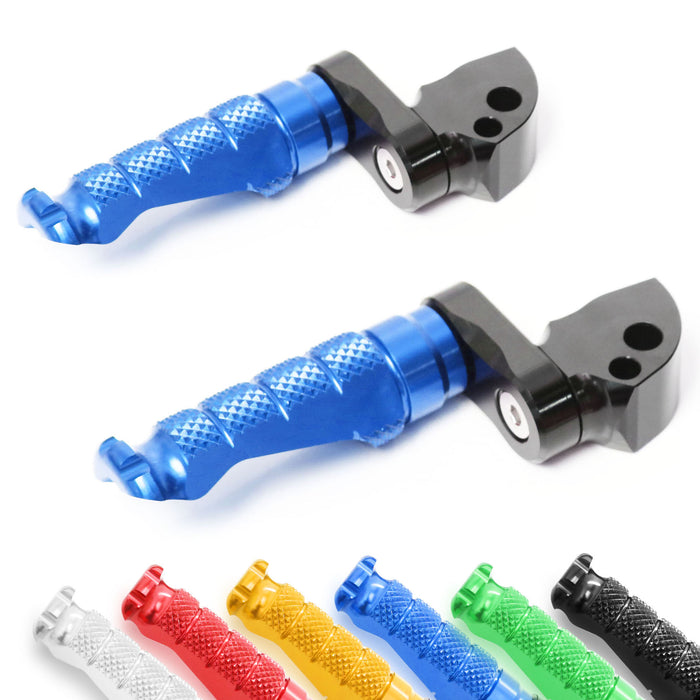 Rear 25mm adjustable foot pegs for Honda CBR1000RR-R, CB125R, Rebel 500 by MC Motoparts, showing the metal extension and mounting details.