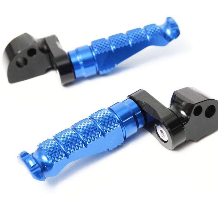 Rear 25mm extension foot pegs for Honda CBR1000RR-R, CB125R, Rebel 500 by MC Motoparts, featuring adjustable design and durable metal construction.