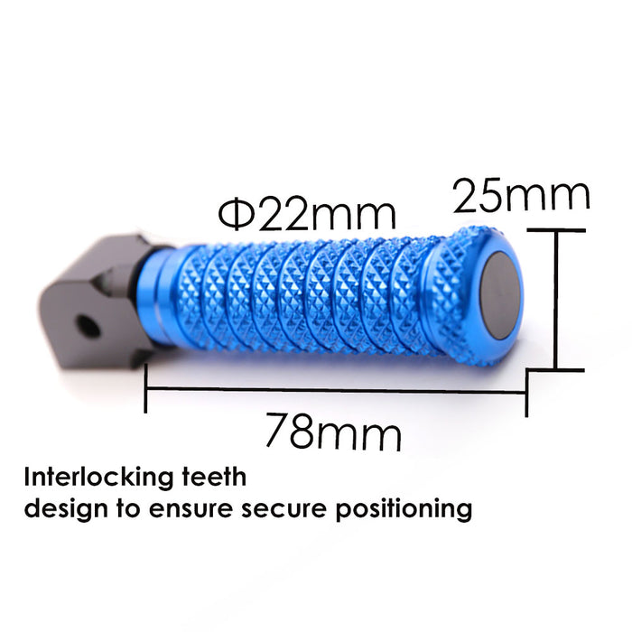 Rear MC Motoparts foot pegs for Honda CBR1000RR-R, CB125R, Rebel 500, standard motorcycle foot pegs, durable and reliable.