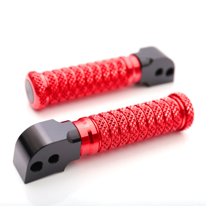 Rear standard foot pegs for Honda CBR1000RR-R, CB125R, Rebel 500 by MC Motoparts, mounted on motorcycle frame.