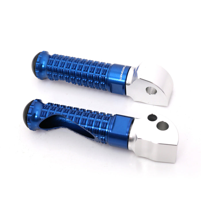 Rear MC Motoparts foot pegs for Kawasaki ZH2, ZX-10R, Ninja 7, and M-PRO models, featuring durable metal construction.