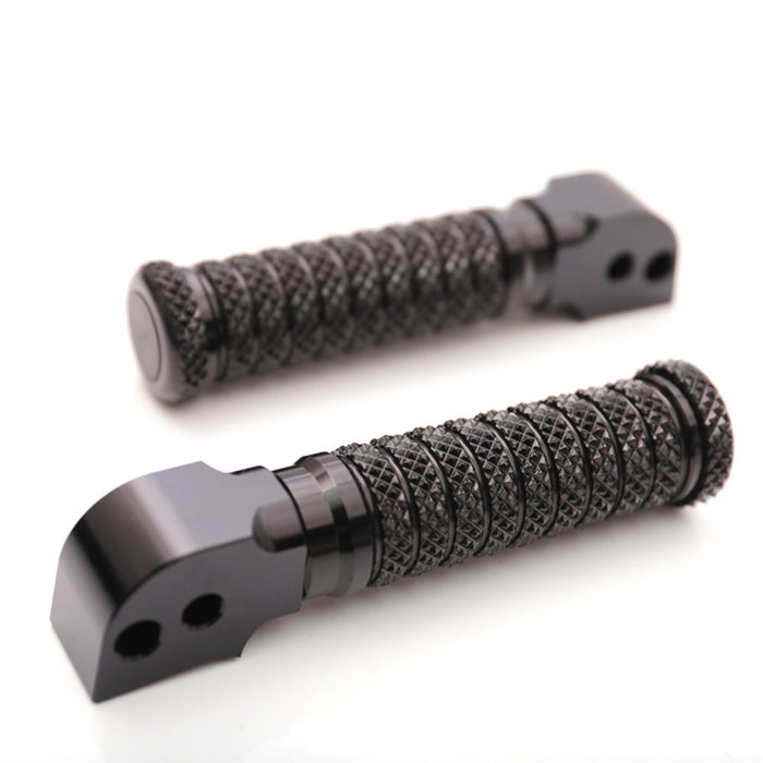 Rear MC Motoparts foot pegs for Suzuki GSX-R 600 750 1000, GSXR250, GSXS 125, durable black standard motorcycle foot pegs