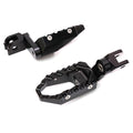 Rear 40mm extension touring foot pegs by MC Motoparts for Suzuki SV650 and SV1000, with wide, comfortable design.