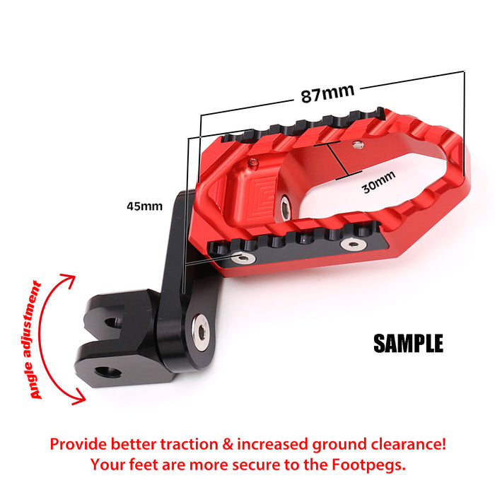 Fits Triumph America Daytona 675 40mm extension Rear TRC Touring Wide Foot Pegs