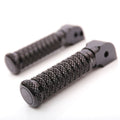Rear MC Motoparts foot pegs for Yamaha MT-01, MT-07, MT-10, FZ1, FZ8, FZ6 motorcycle standard foot pegs on black finish