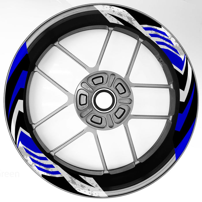 S16 17 inch Rim Front & Rear Removable 2-Piece Rim Sticker For Kawasaki Ninja 250 300 400 650