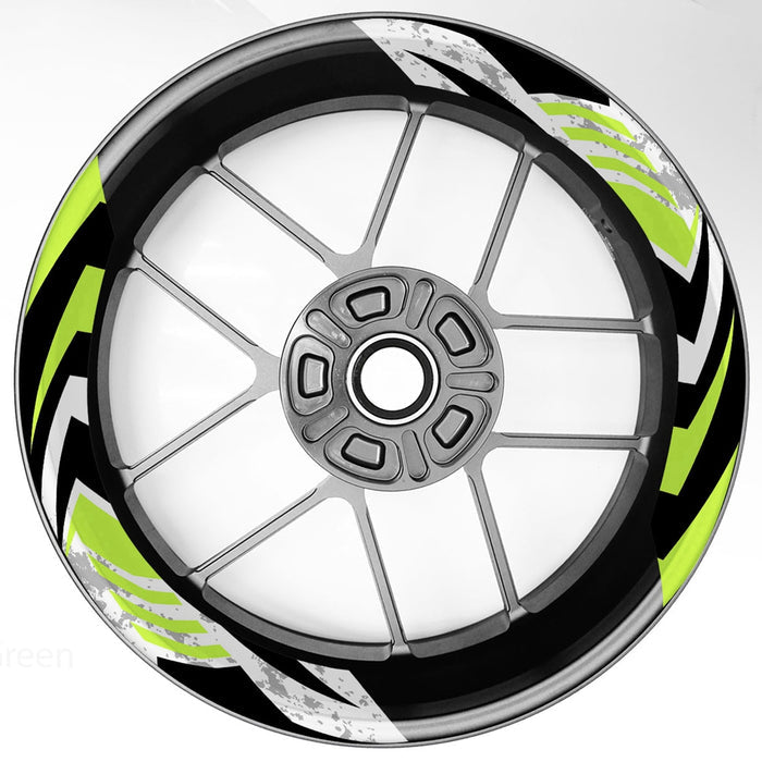 S16 17 inch Rim Front & Rear Removable 2-Piece Rim Sticker For Kawasaki Ninja 250 300 400 650