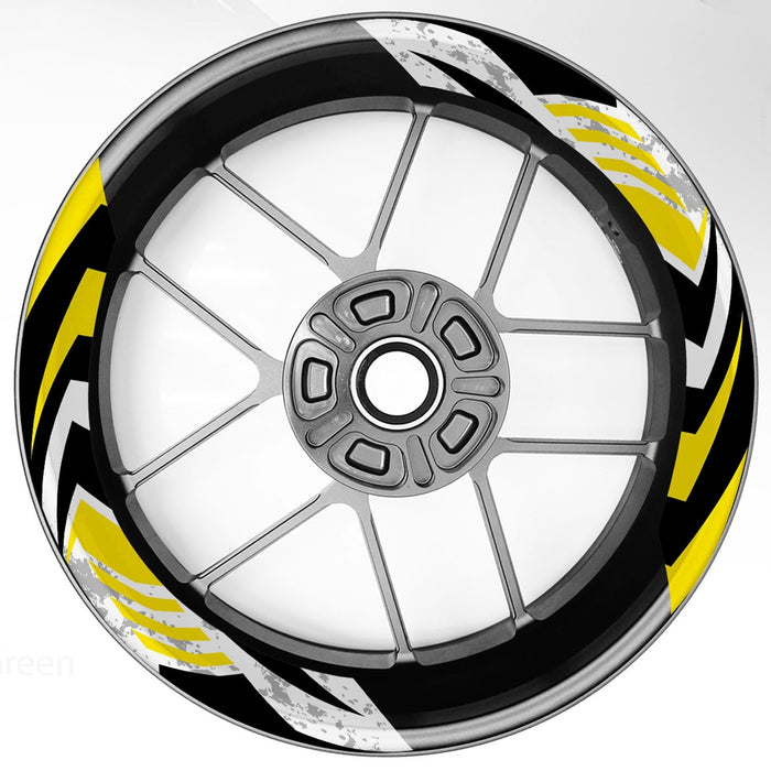 S16 17 inch Rim Front & Rear Removable 2-Piece Rim Sticker For Kawasaki Ninja 250 300 400 650