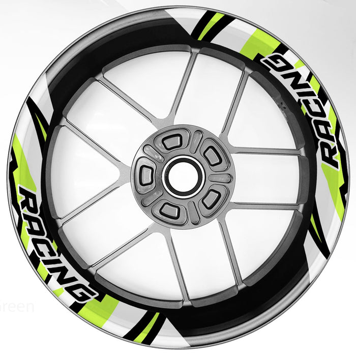 S17 17 inch Rim Front & Rear Removable 2-Piece Rim Sticker For Kawasaki Z650 Z750 Z900 Z1000