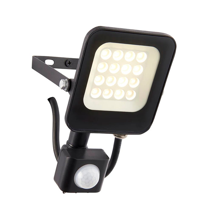 Saxby 107639 Guard PIR 10W IP65 4000K Floodlight - Matt black