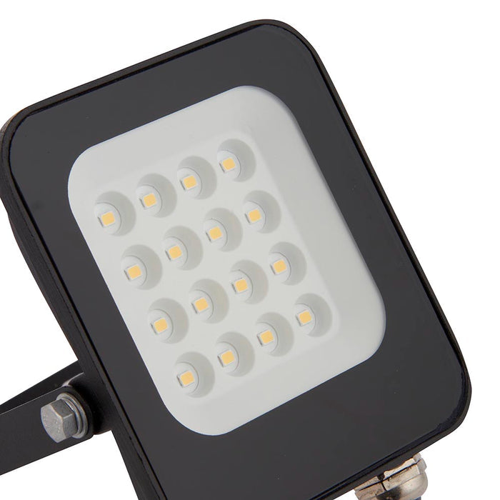 Saxby 107639 Guard PIR 10W IP65 4000K Floodlight - Matt black