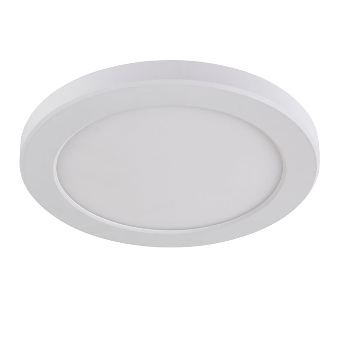Saxby 108743 StratusDISC adjustable CCT IP44 18W Downlight - Matt White