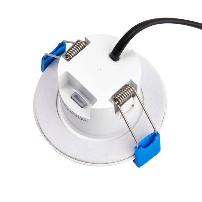 Saxby 108763 ShieldLITE 4 Color Options, Waterproof (IP65), 5W Dimmable Downlight with Multiple Finish Options