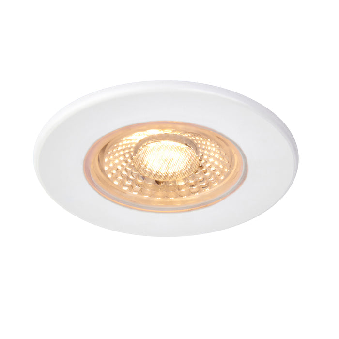 Saxby 108763 ShieldLITE 4 Color Options, Waterproof (IP65), 5W Dimmable Downlight with Multiple Finish Options